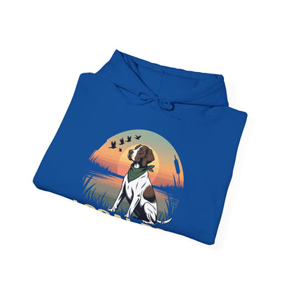 Local Boy Hunting Dog Vintage Sunset Hunting Season Hoodie
