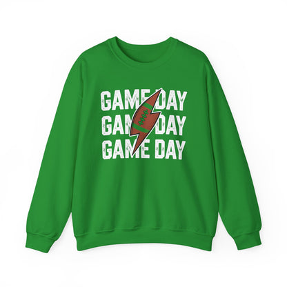 Vintage Game Day Football Lightning Bolt Funny Team Sport Sweatshirt