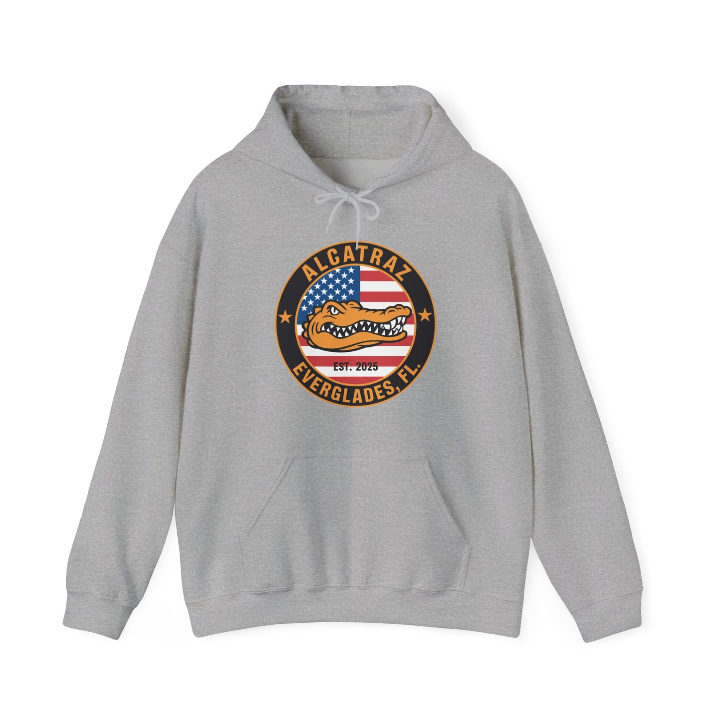 Retro Alcatraz Everglades FL EST 2025 Hoodie