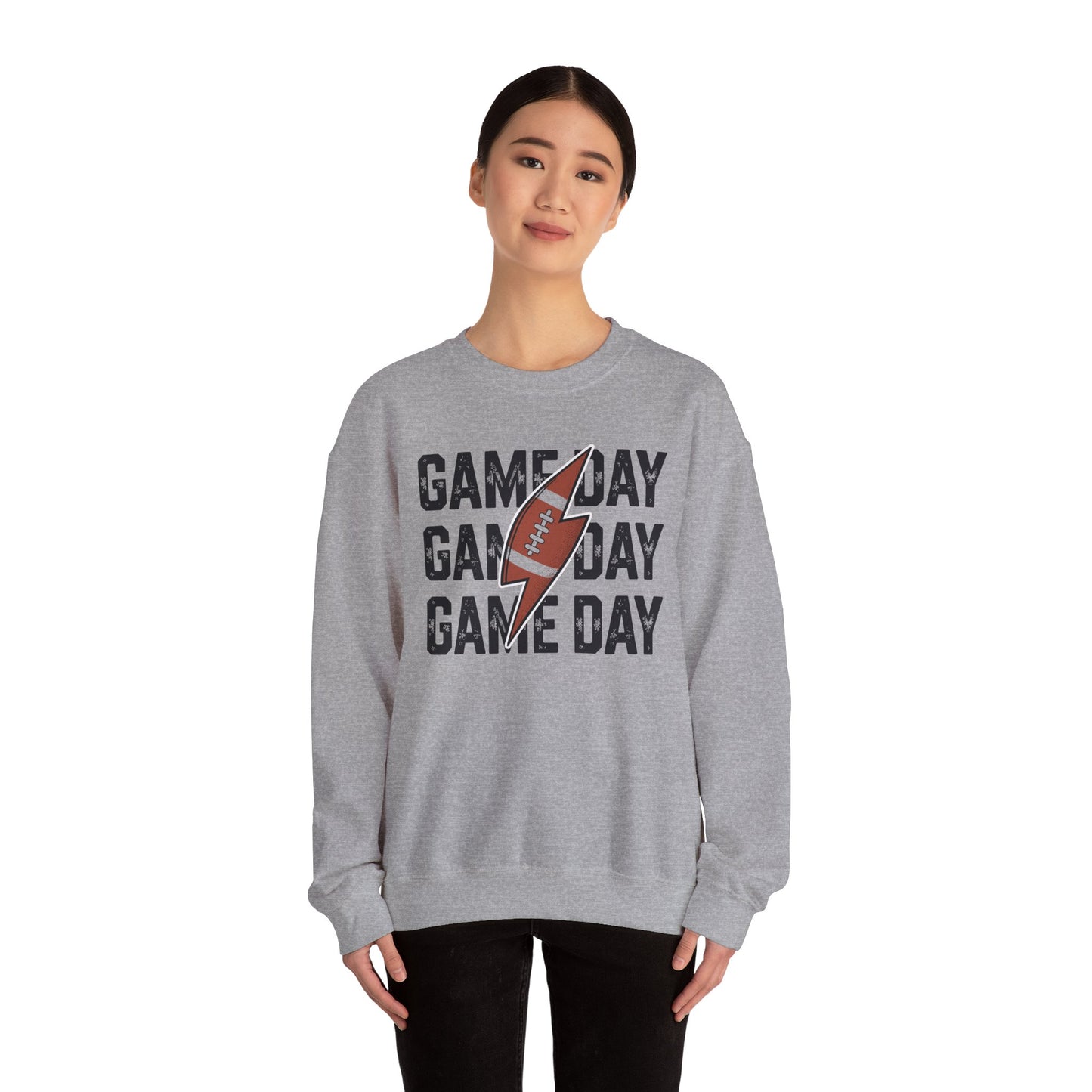 Vintage Game Day Football Lightning Bolt Funny Team Sport Sweatshirt
