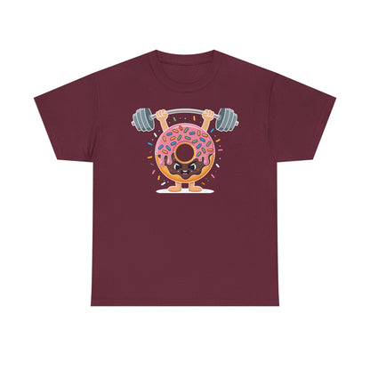 Funny Weightlifing Fitness Workout Gym Donut Lover T-Shirt