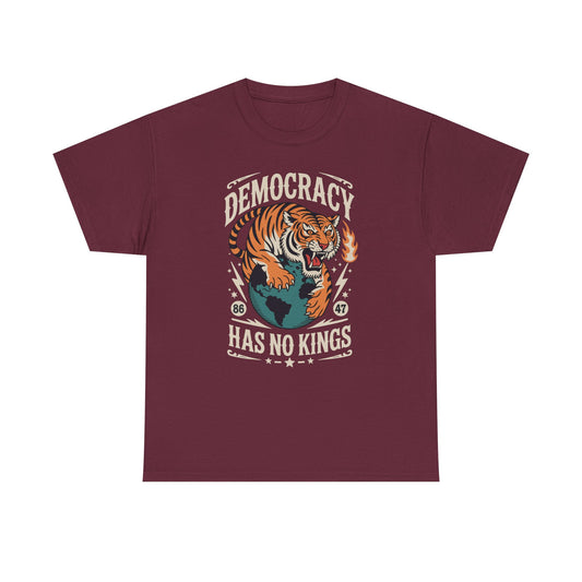 Democracy Has No King 8647 Anti Trump America Social Justice T-Shirt