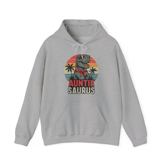 Auntiesaurus T Rex Dinosaur Auntie Saurus Family Matching Hoodie