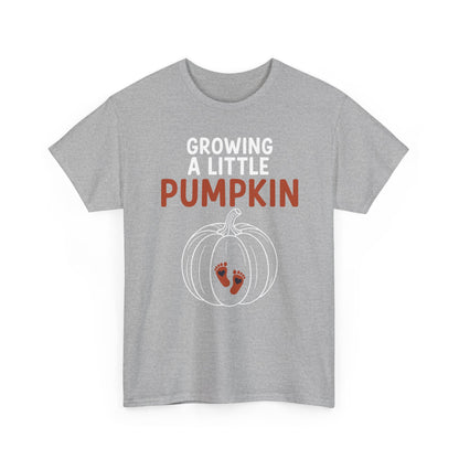 Growing A Little Pumpkin Fall Thanksgiving Baby Bump Wife T-Shirt