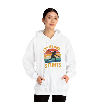 Funny I Do All My Own Stunts Broken Bones Hoodie
