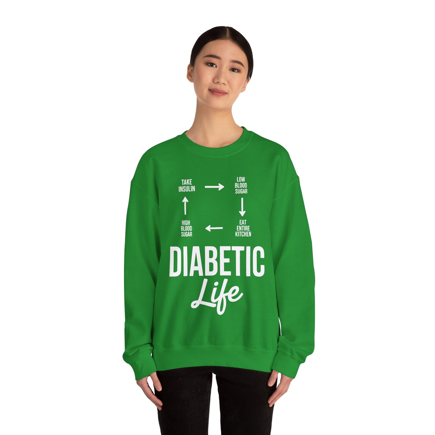 Funny Diabetic Type 1 Diabetes T1D Diabetes Awareness Sweatshirt