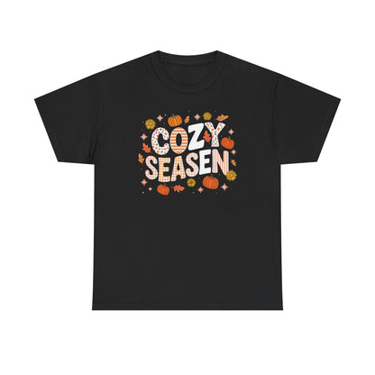 Cozy Season Autumn Fall Vibes Halloween Thanksgiving Pumpkin T-Shirt