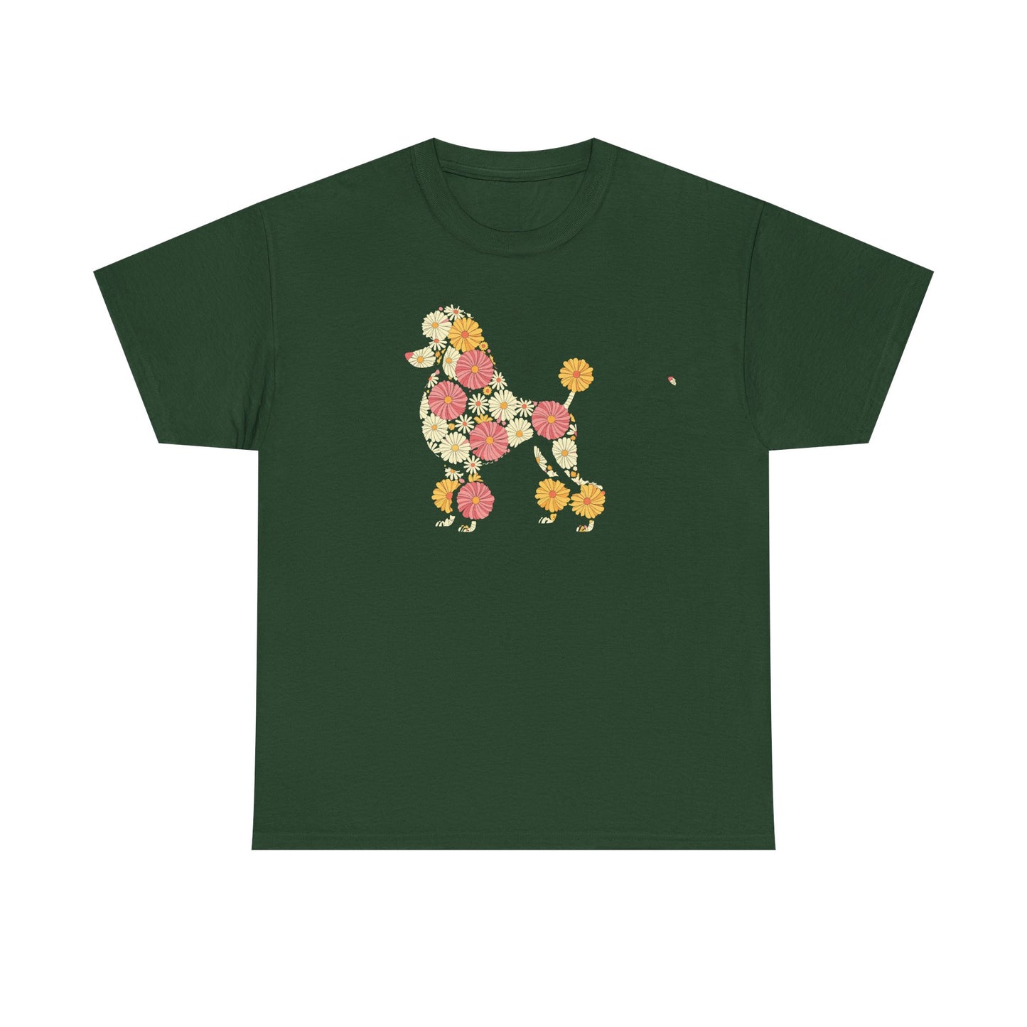 Funny Floral Flower Poodle Mom Grandma Womens Mothers Day T-Shirt