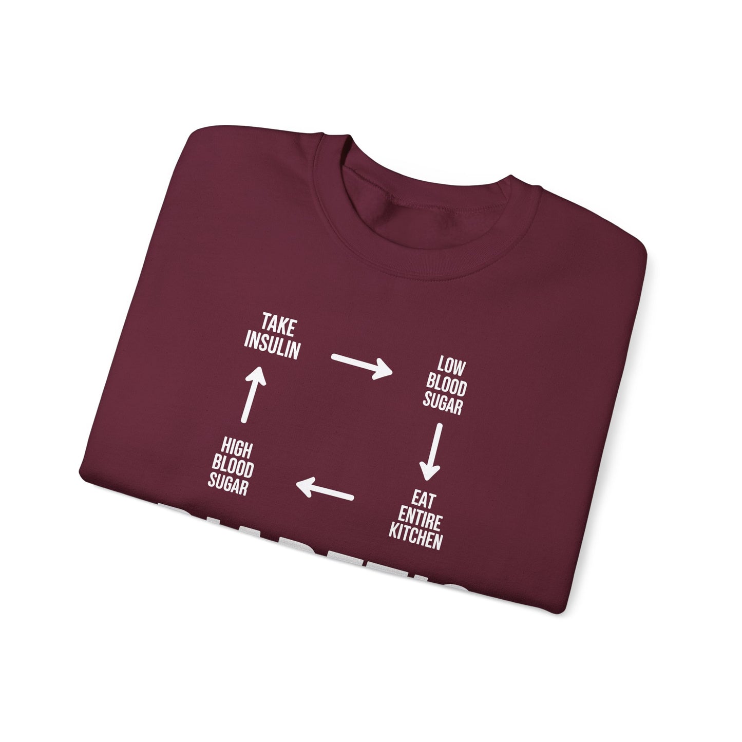 Funny Diabetic Type 1 Diabetes T1D Diabetes Awareness Sweatshirt
