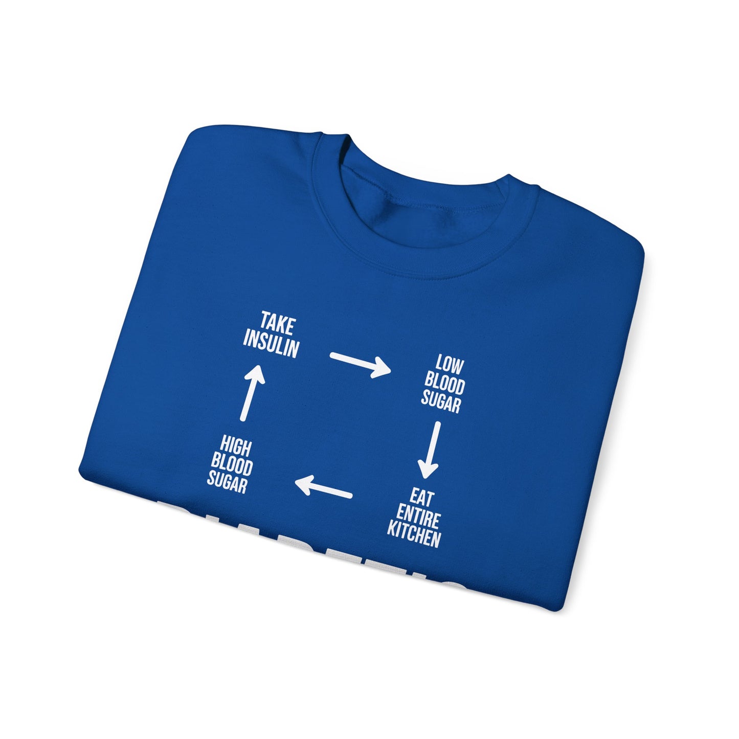 Funny Diabetic Type 1 Diabetes T1D Diabetes Awareness Sweatshirt