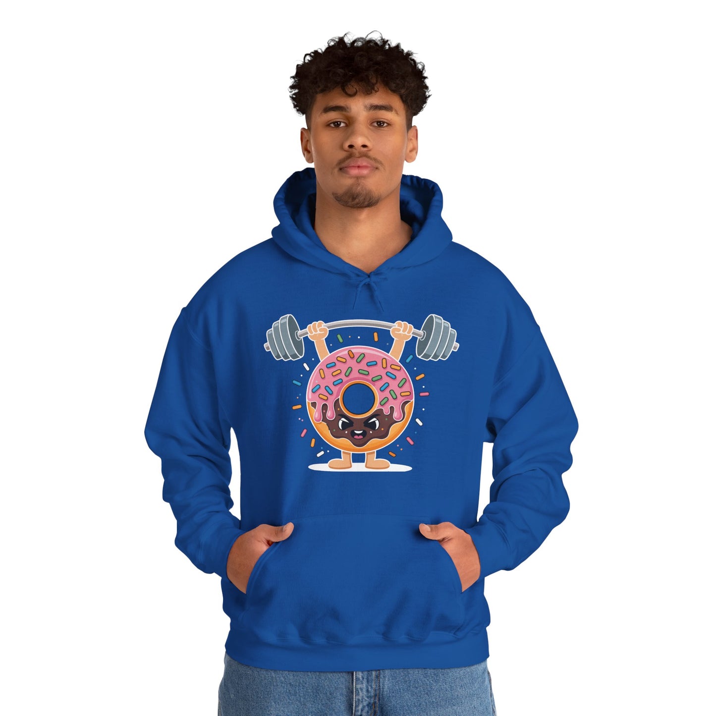 Funny Weightlifing Fitness Workout Gym Donut Lover Hoodie