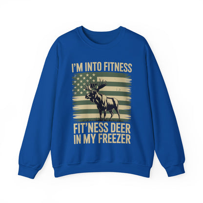 Hunting Im Into Fitness Fit Ness Deer Freezer Men Women Sweatshirt