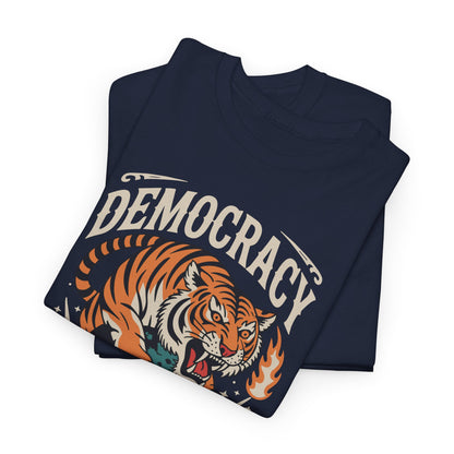 Democracy Has No King 8647 Anti Trump America Social Justice T-Shirt