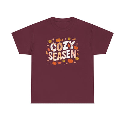 Cozy Season Autumn Fall Vibes Halloween Thanksgiving Pumpkin T-Shirt