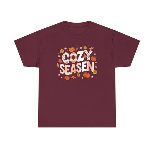 Cozy Season Autumn Fall Vibes Halloween Thanksgiving Pumpkin T-Shirt