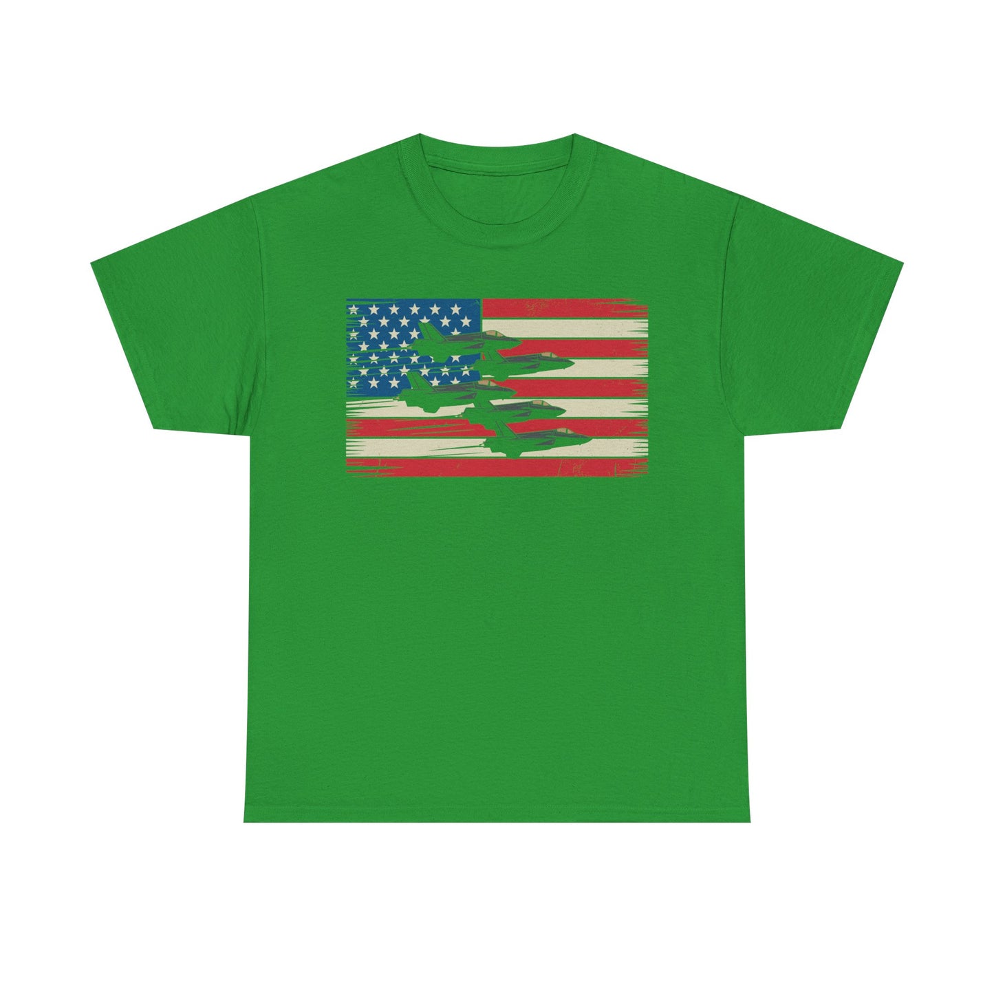 Vintage American Flag USA Fighter Jets 4th of July Patriotic T-Shirt