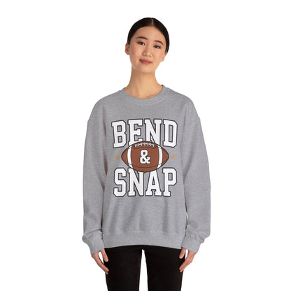 Funny Game Day Touchdown Season Cute Bend and Snap Football Sweatshirt
