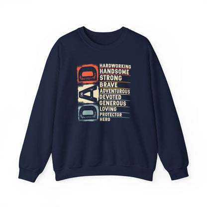 Vintage Funny Definition of Dad Retro Meme Joke Father's Day Sweatshirt