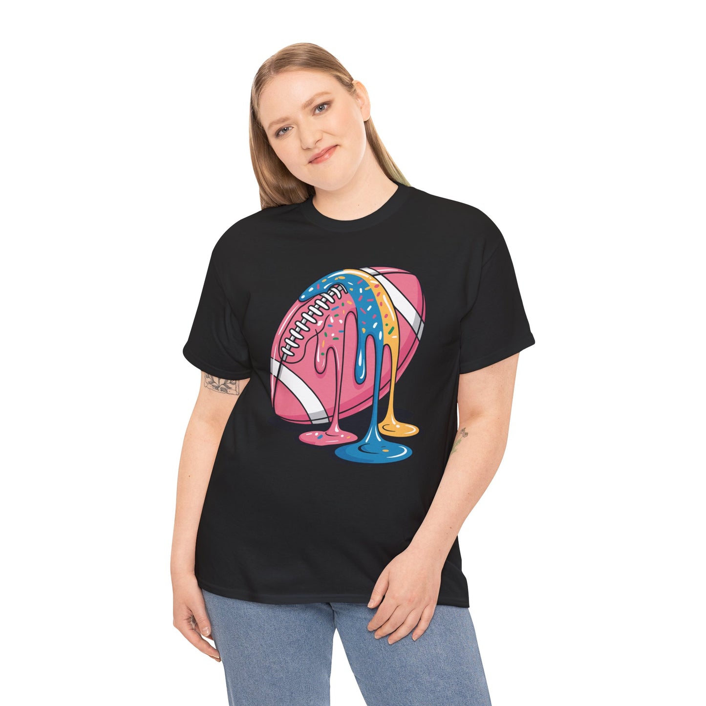 Football Drip For Lineman WR QB RB Ice Cream Sprinkles T-Shirt