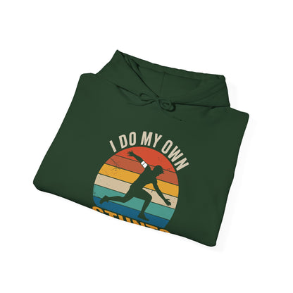 Funny I Do All My Own Stunts Broken Bones Hoodie