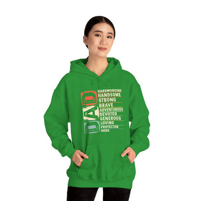 Vintage Funny Definition of Dad Retro Meme Joke Father's Day Hoodie