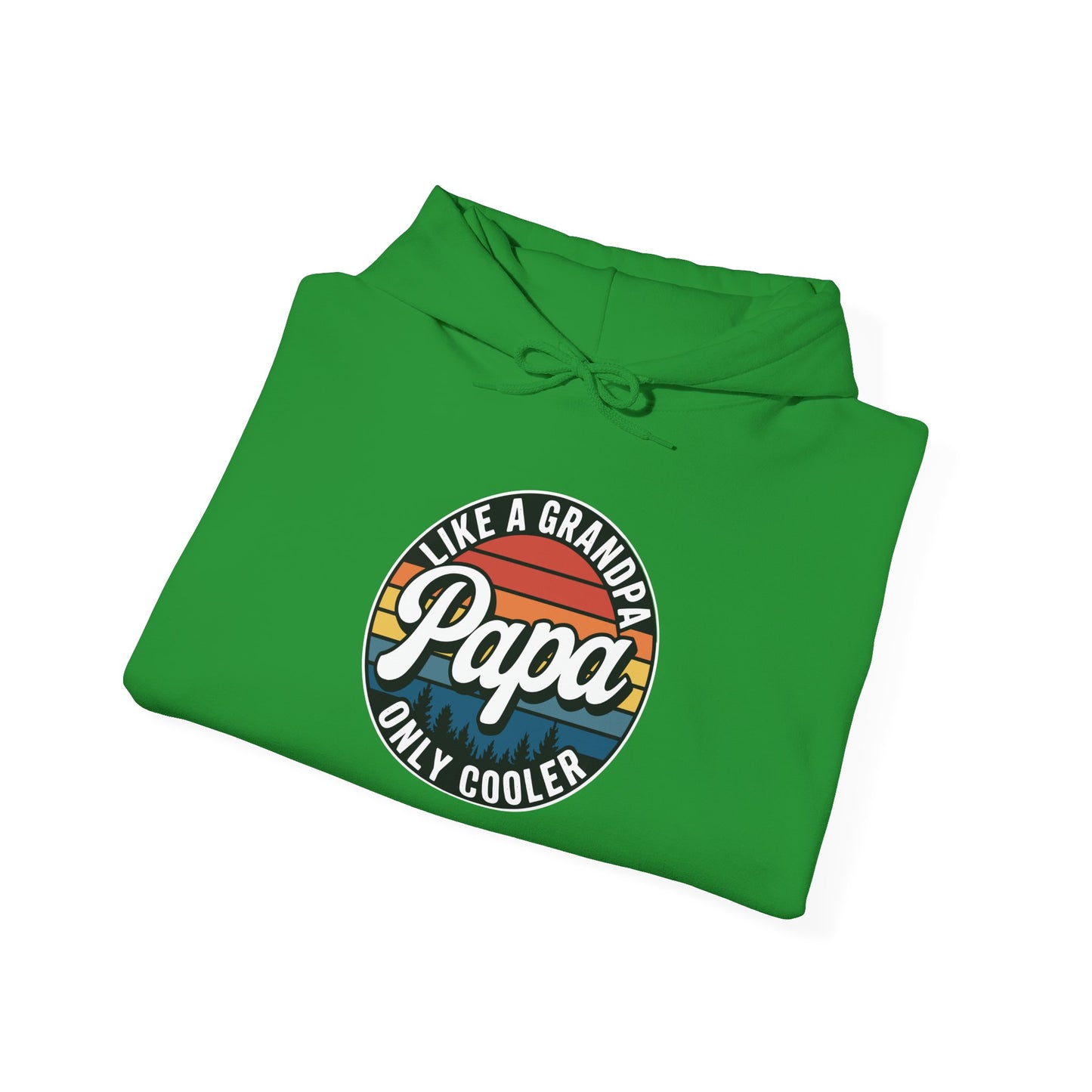 PAPA like a Grandpa ONLY COOLER Funny Dad Papa Definition Hoodie