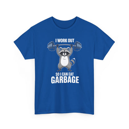 Raccoon Deadlift Bodybuilding Animal Funny Gym Fitness T-Shirt
