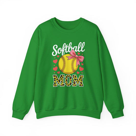 Softball Mom Headband Leopard Softball Ball Mothers Day Mama Sweatshirt