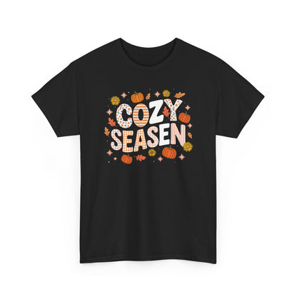 Cozy Season Autumn Fall Vibes Halloween Thanksgiving Pumpkin T-Shirt