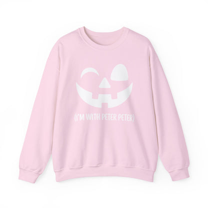Im With Peter Couple Halloween Adult Eater Pumpkin Sweatshirt