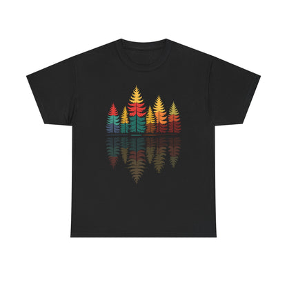Nature Reflection Forest Trees Outdoor Wildlife T-Shirt