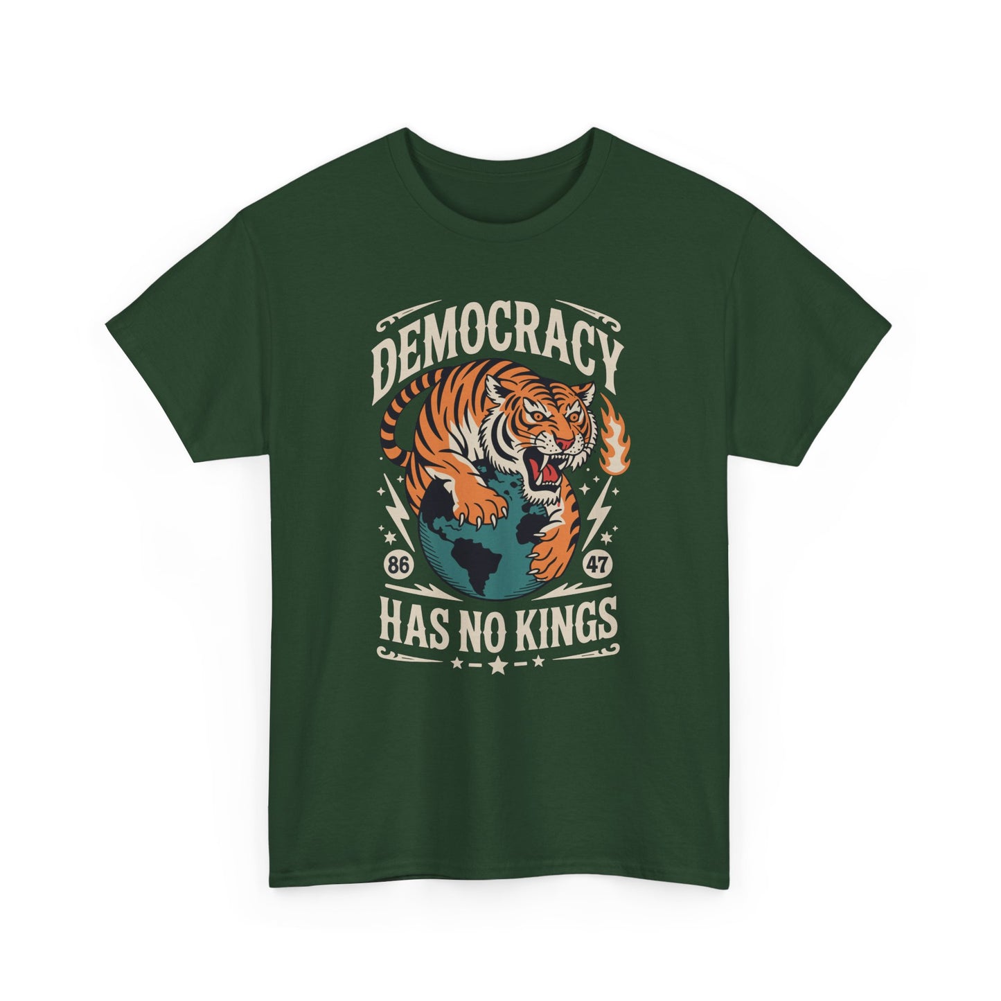 Democracy Has No King 8647 Anti Trump America Social Justice T-Shirt