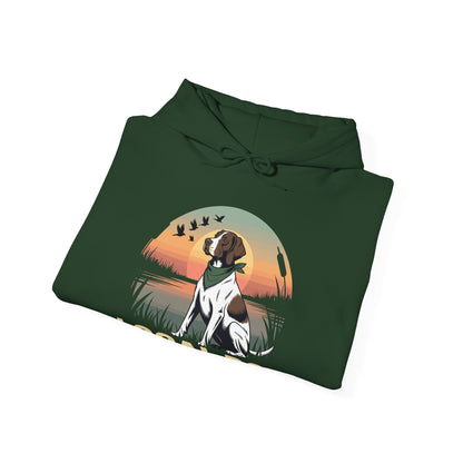 Local Boy Hunting Dog Vintage Sunset Hunting Season Hoodie