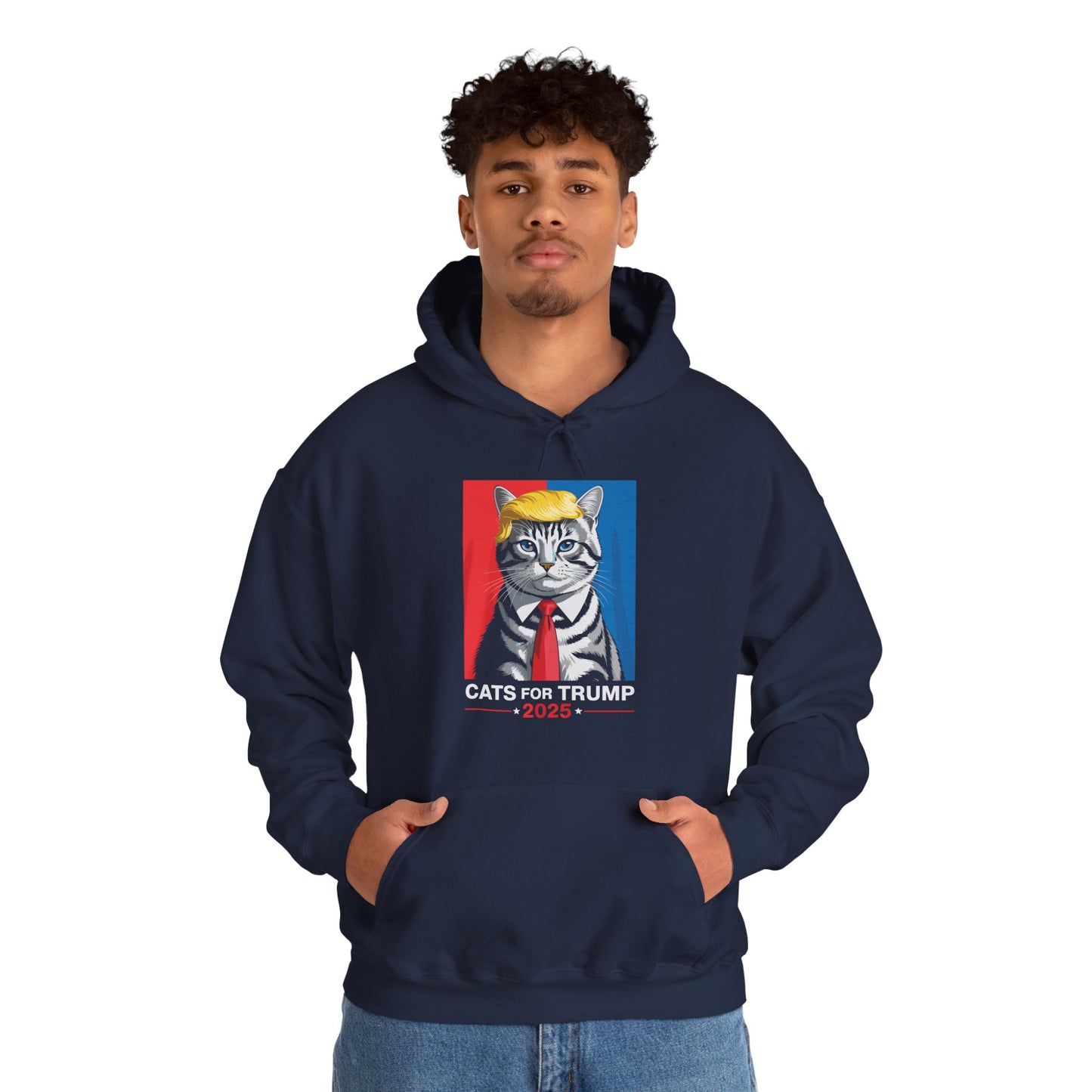 Cats For Trump 2025 Funny Tee For Vance Trump Hoodie