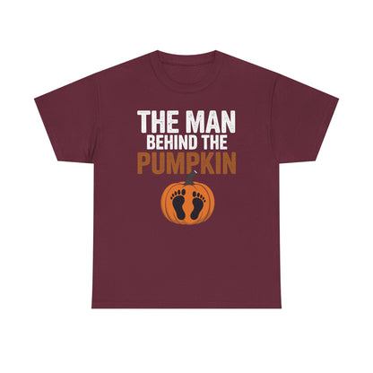 Pregnant Thanksgiving Costume for Dad Expecting Lil Pumpkin T-Shirt