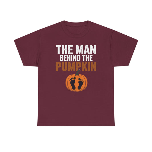 Pregnant Thanksgiving Costume for Dad Expecting Lil Pumpkin T-Shirt