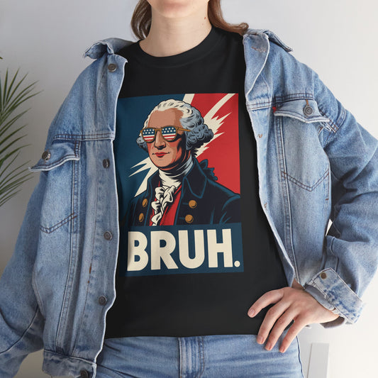 4th Of July 2025 George Washington Bruh. Meme Patriotic T-Shirt