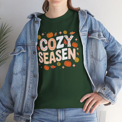 Cozy Season Autumn Fall Vibes Halloween Thanksgiving Pumpkin T-Shirt