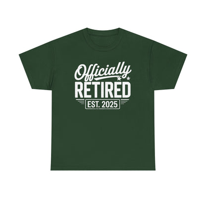 Funny Retirement 2025 Officially Retired Vintage Humor T-Shirt