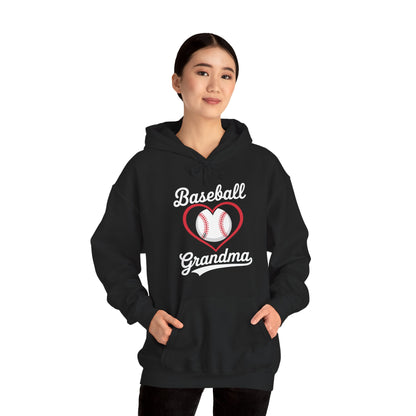 Hoodie Baseball Grandma Heart Design Mother's Day Gift