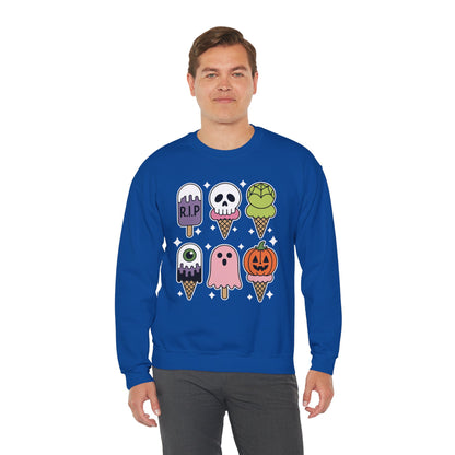 Horror Movie Summer Popsicle Halloween Ice Cream Summer-ween Sweatshirt for Men Women