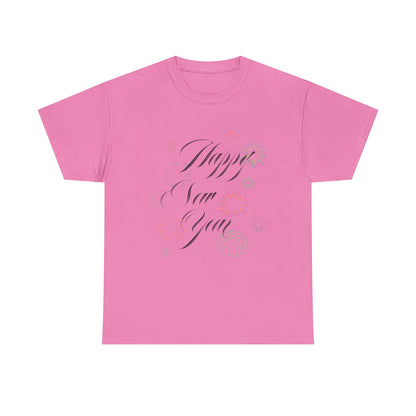 Happy New Year T-Shirt Festive Celebration Tee for Men and Women