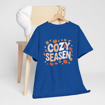 Cozy Season Autumn Fall Vibes Halloween Thanksgiving Pumpkin T-Shirt