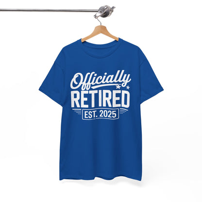 Funny Retirement 2025 Officially Retired Vintage Humor T-Shirt