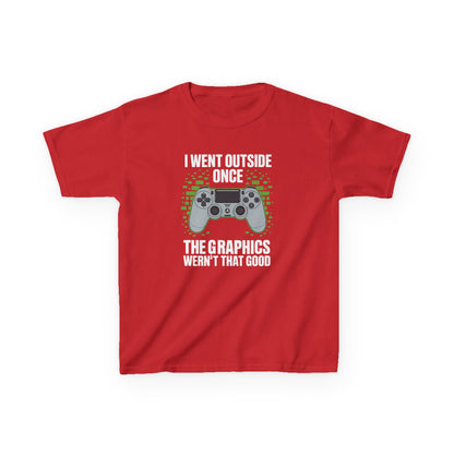 I Went Outside Once The Graphics Weren't That Good Gamer Boy T-Shirt