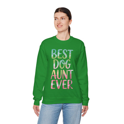 Best Dog Aunt Ever Shirt Women Dog Lover Auntie Mothers Day Sweatshirt
