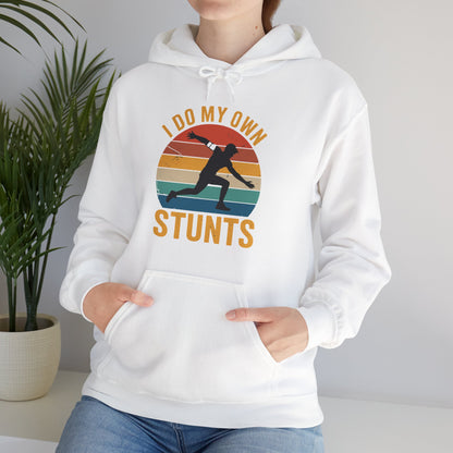 Funny I Do All My Own Stunts Broken Bones Hoodie