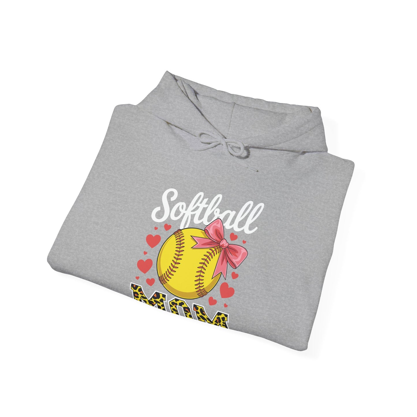 Softball Mom Headband Leopard Softball Ball Mothers Day Mama Hoodie