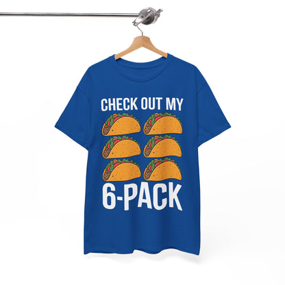 Funny 6 Pack Fitness Taco Mexican Gym Top for Taco Lovers T-Shirt