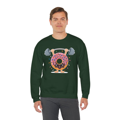 Funny Weightlifing Fitness Workout Gym Donut Lover Sweatshirt